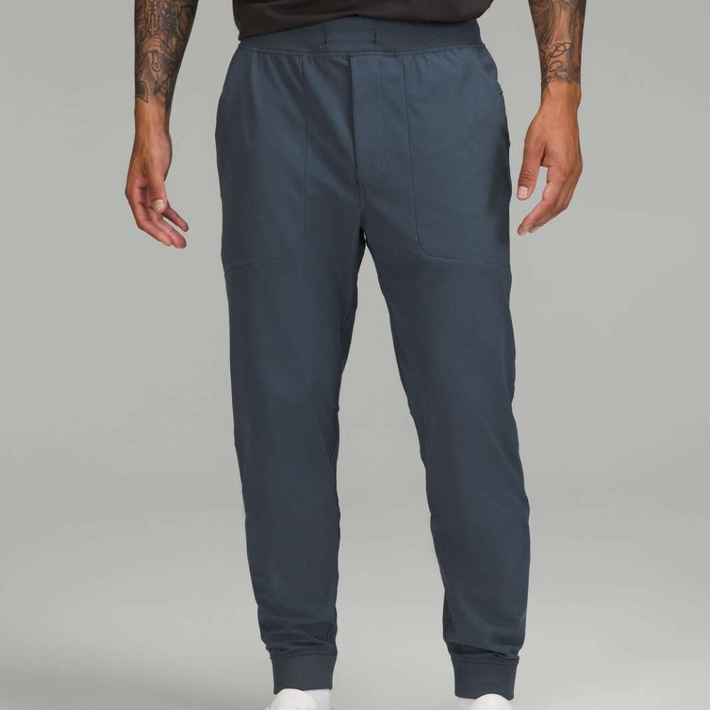 LULULEMON ABC JOGGER MENS LARGE IRON BLUE PERFECT CONDITION